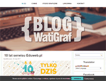 Tablet Screenshot of blog.watigraf.pl
